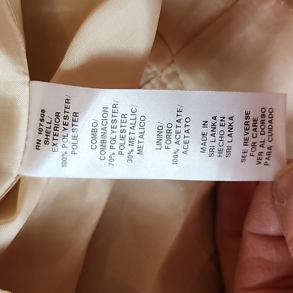 Nicole Miller gold/floral metallic shimmery strapless dress-0 - Picture 8 of 10